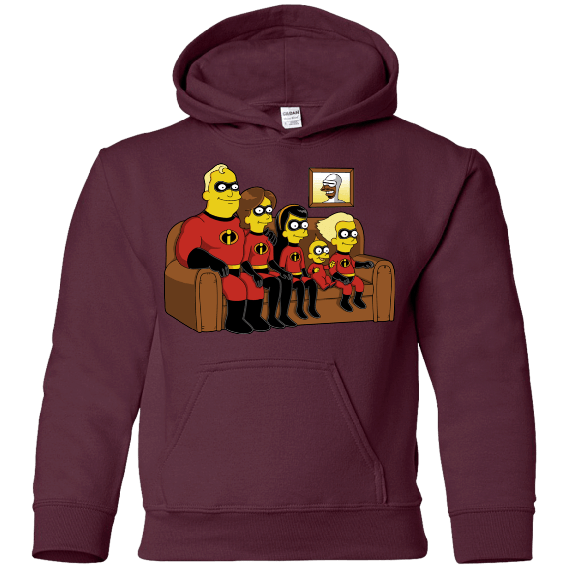Sweatshirts Maroon / YS Super Family Youth Hoodie