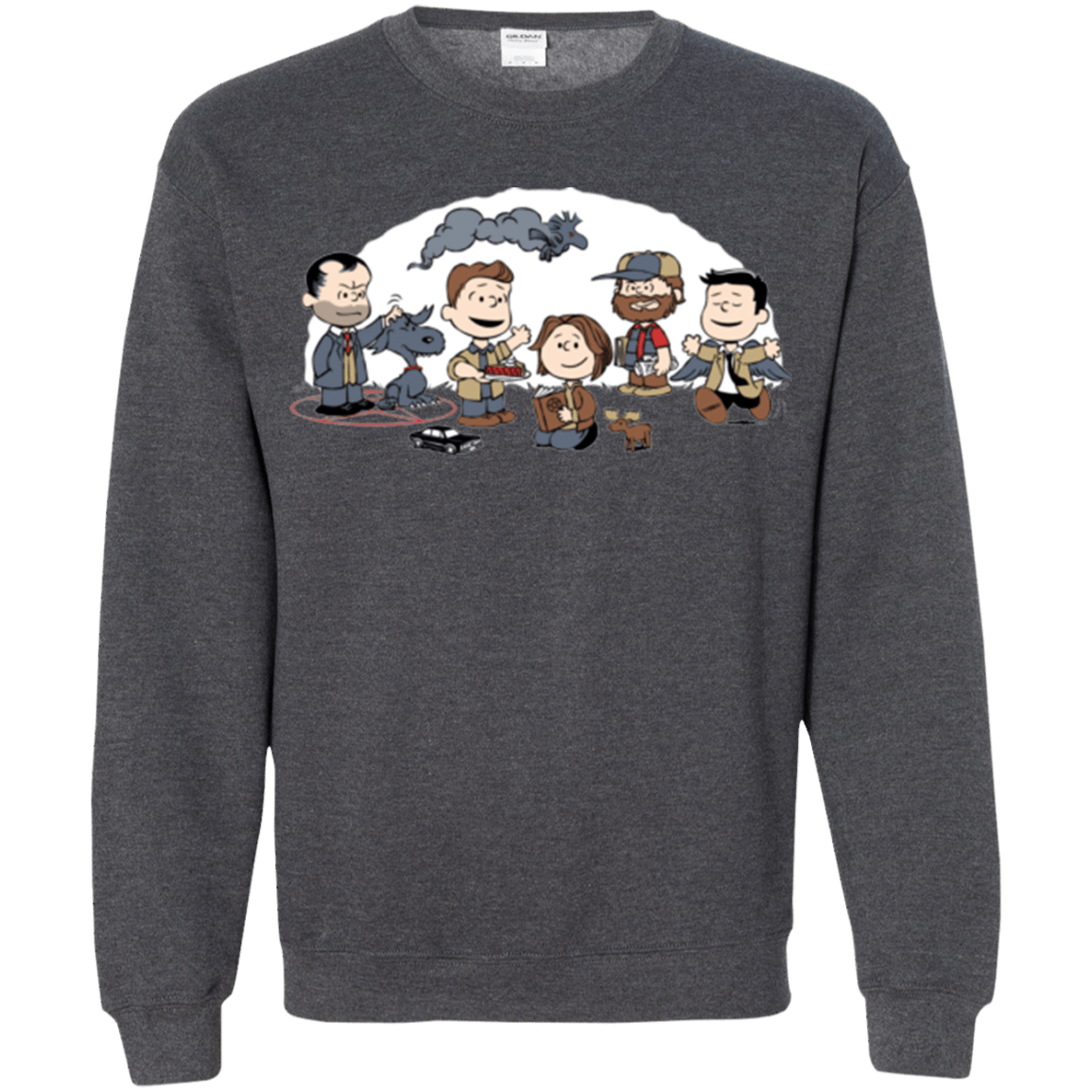 Sweatshirts Dark Heather / Small Super Nutural Crewneck Sweatshirt