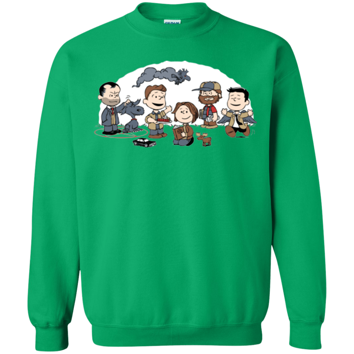 Sweatshirts Irish Green / Small Super Nutural Crewneck Sweatshirt