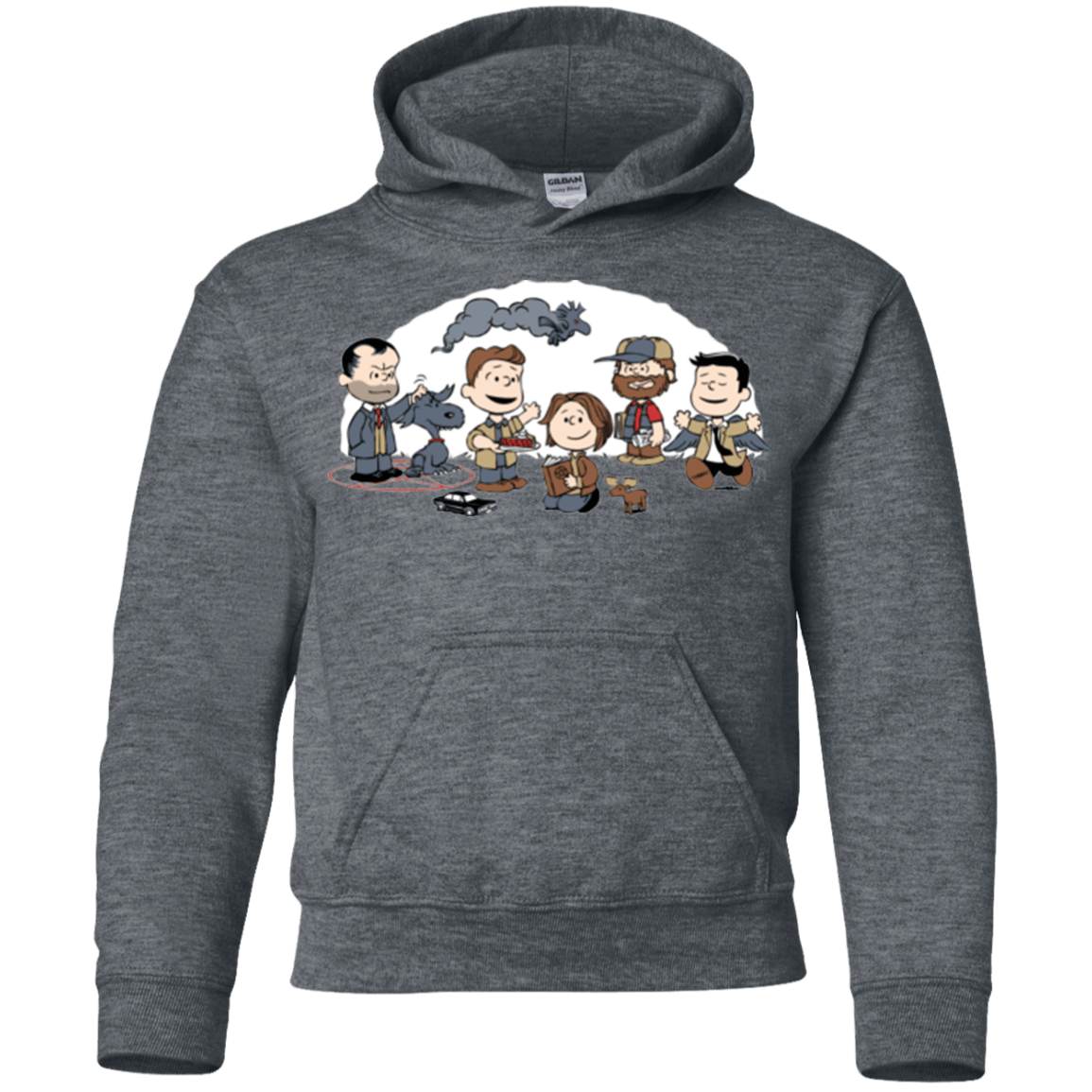 Sweatshirts Dark Heather / YS Super Nutural Youth Hoodie