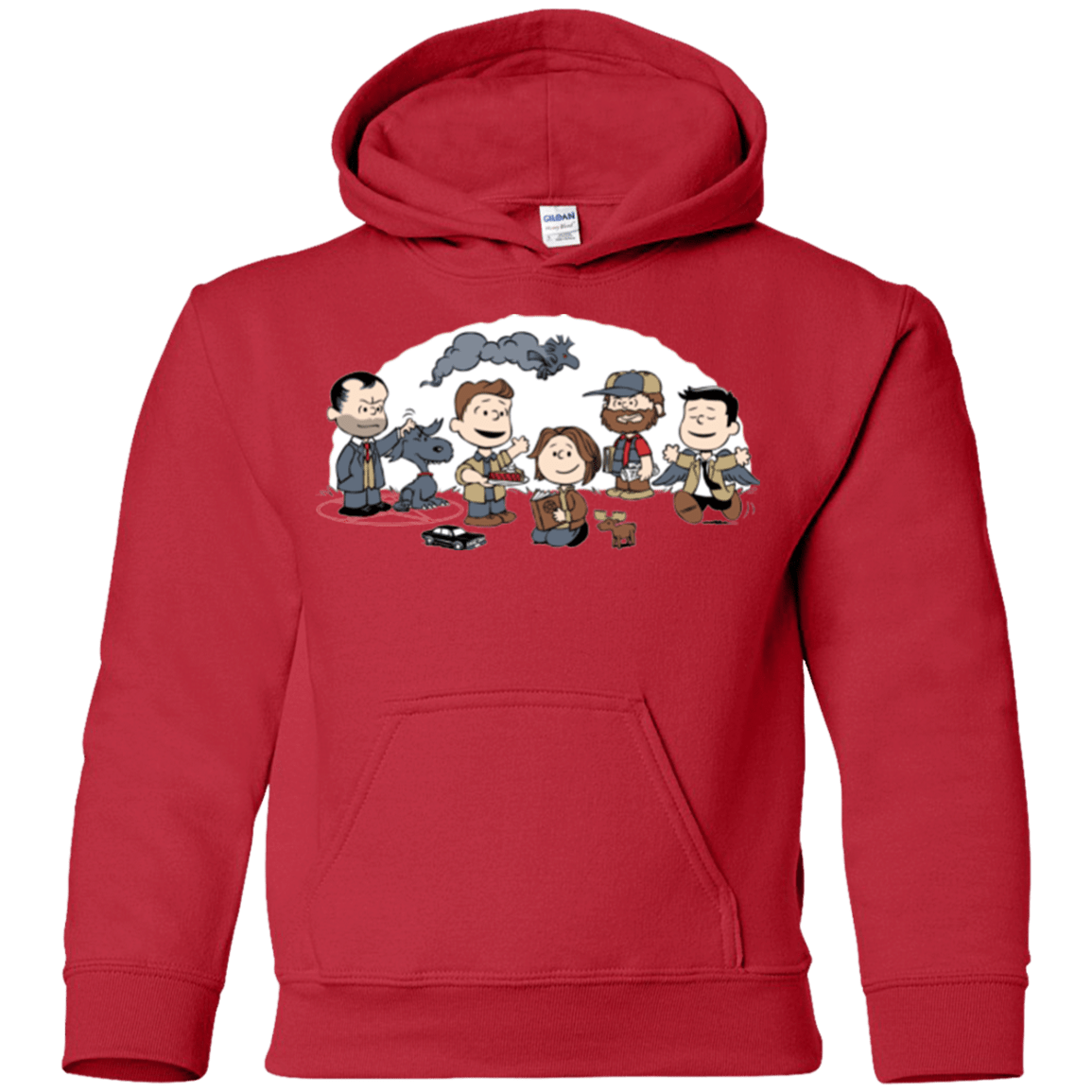 Sweatshirts Red / YS Super Nutural Youth Hoodie