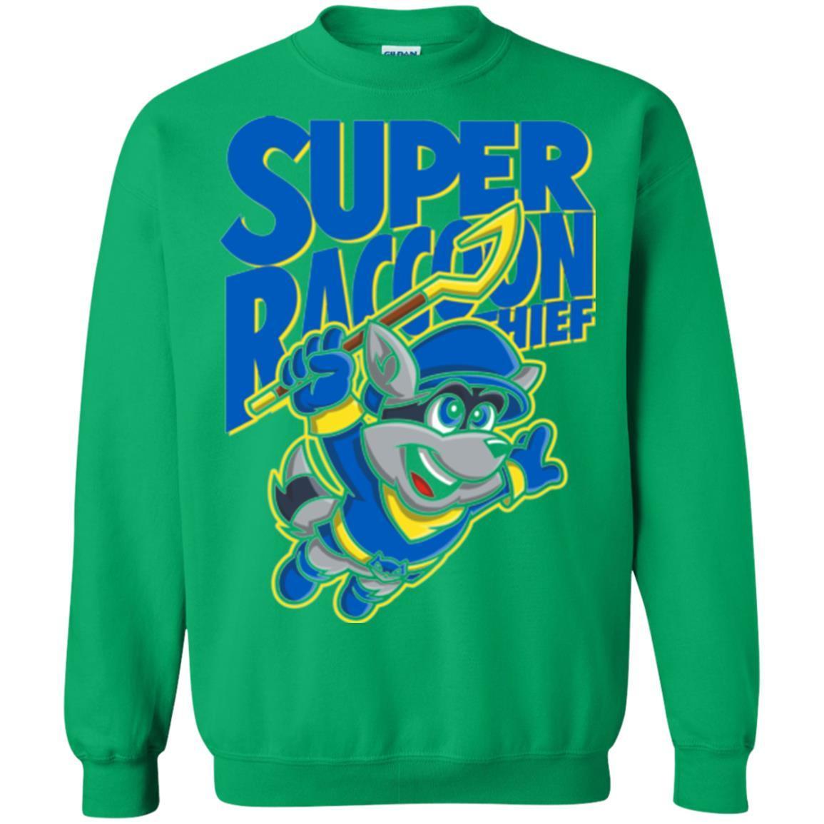 Sweatshirts Irish Green / Small Super Racoon Thief Crewneck Sweatshirt