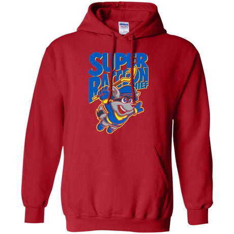 Sweatshirts Red / Small Super Racoon Thief Pullover Hoodie