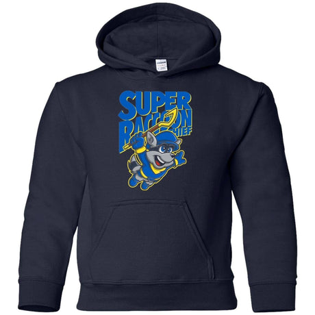 Sweatshirts Navy / YS Super Racoon Thief Youth Hoodie