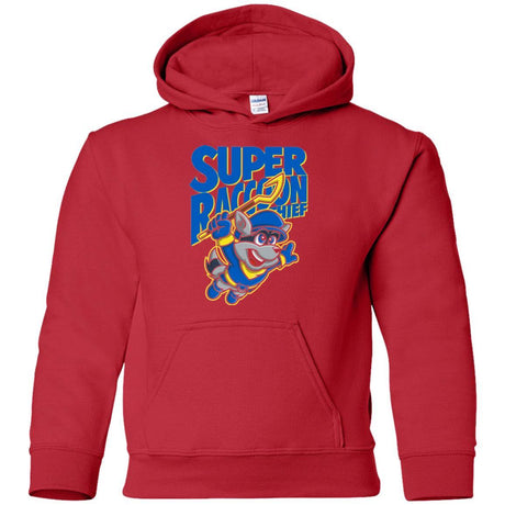 Sweatshirts Red / YS Super Racoon Thief Youth Hoodie