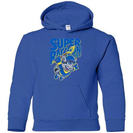 Sweatshirts Royal / YS Super Racoon Thief Youth Hoodie