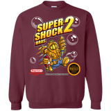 Sweatshirts Maroon / Small Super Shock Bros 2 Crewneck Sweatshirt