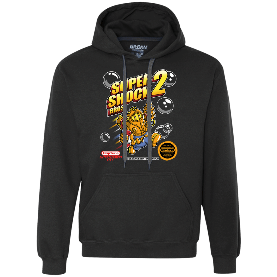 Sweatshirts Black / Small Super Shock Bros 2 Premium Fleece Hoodie
