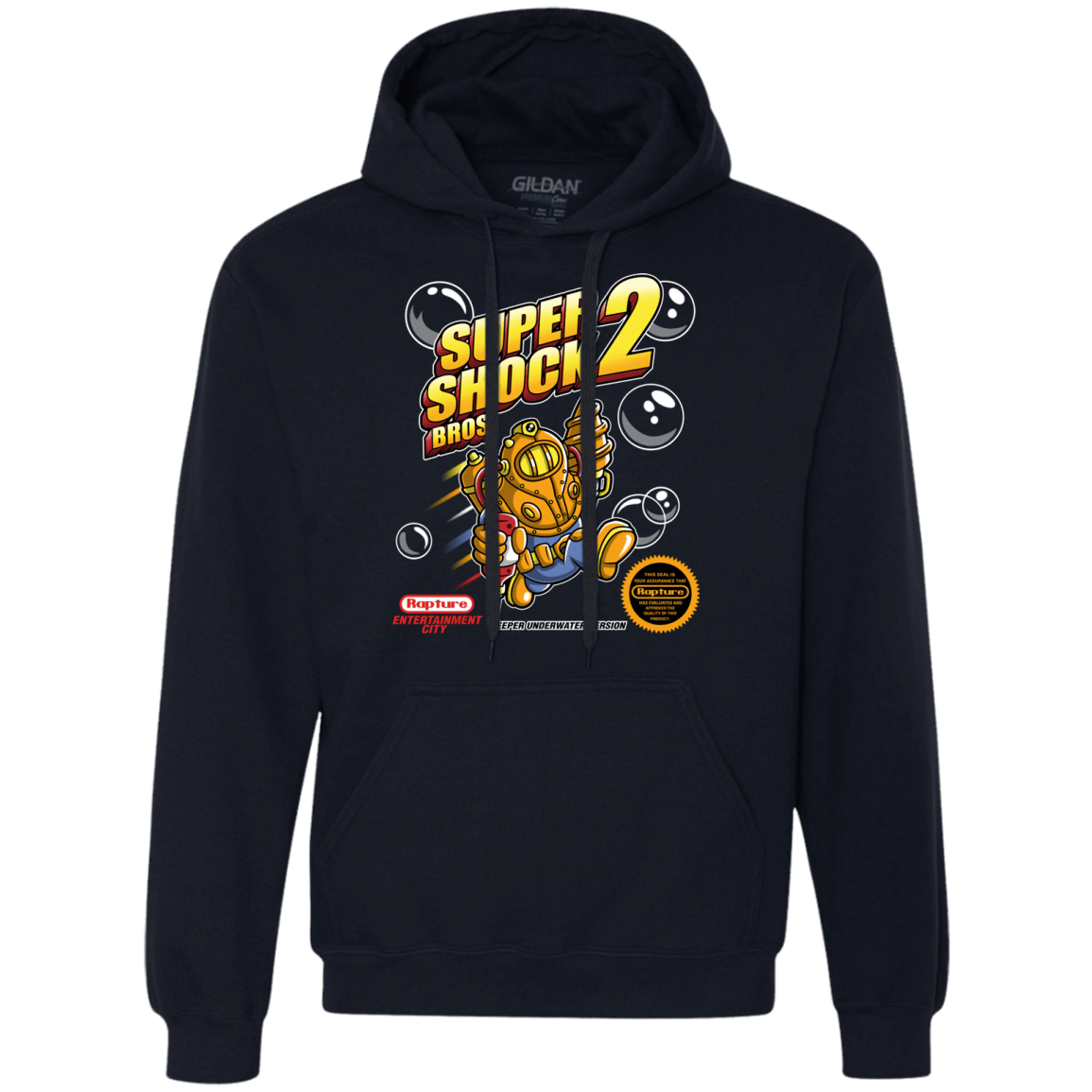 Sweatshirts Navy / Small Super Shock Bros 2 Premium Fleece Hoodie