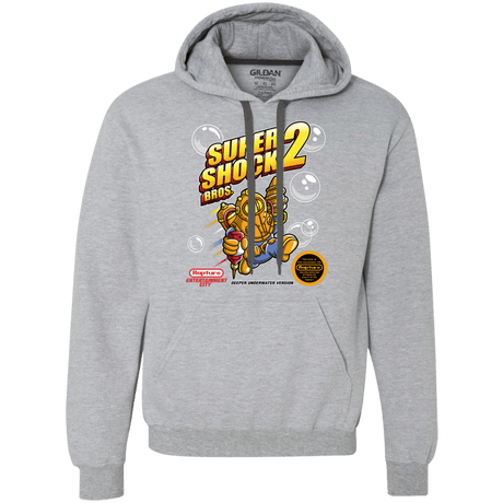 Sweatshirts Sport Grey / Small Super Shock Bros 2 Premium Fleece Hoodie