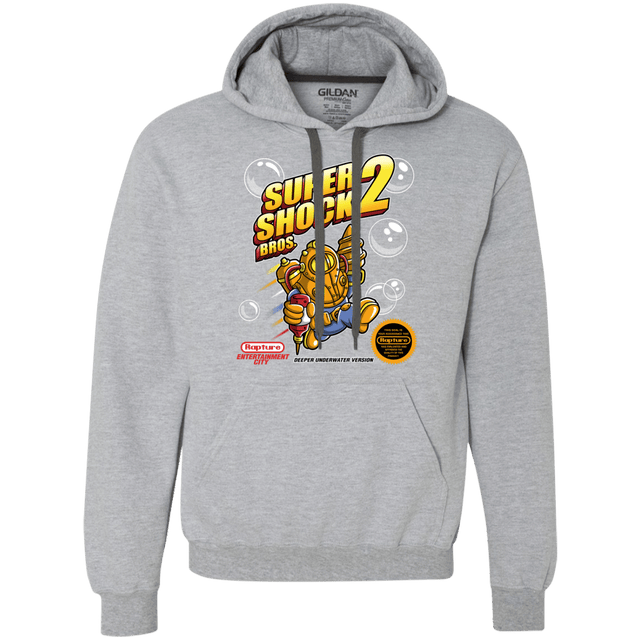 Sweatshirts Sport Grey / Small Super Shock Bros 2 Premium Fleece Hoodie