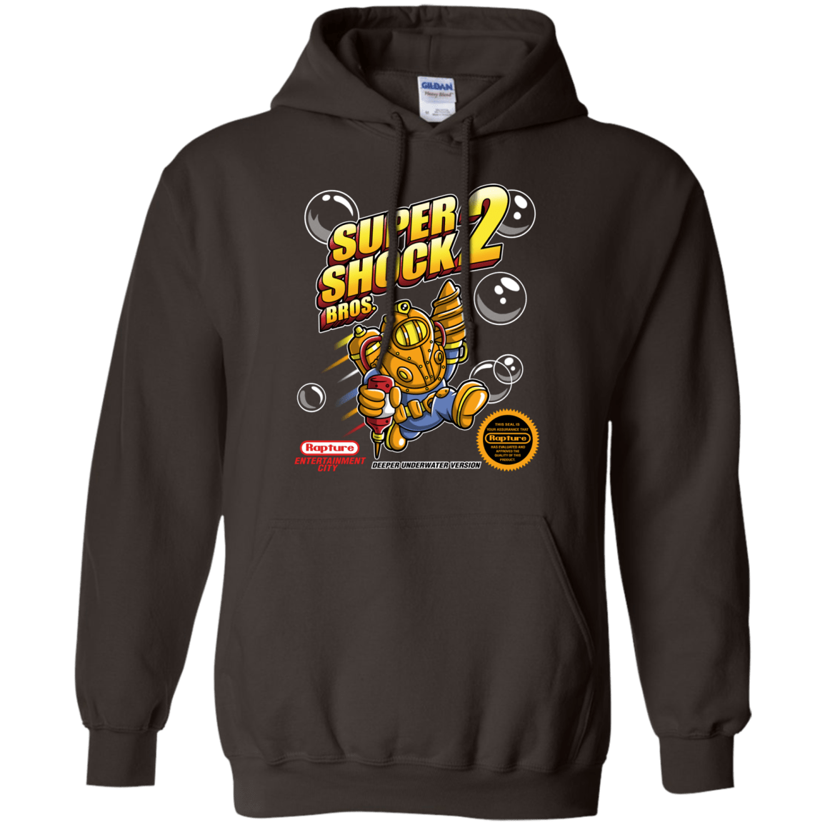 Sweatshirts Dark Chocolate / Small Super Shock Bros 2 Pullover Hoodie