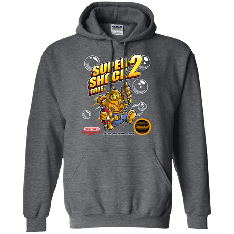 Sweatshirts Dark Heather / Small Super Shock Bros 2 Pullover Hoodie