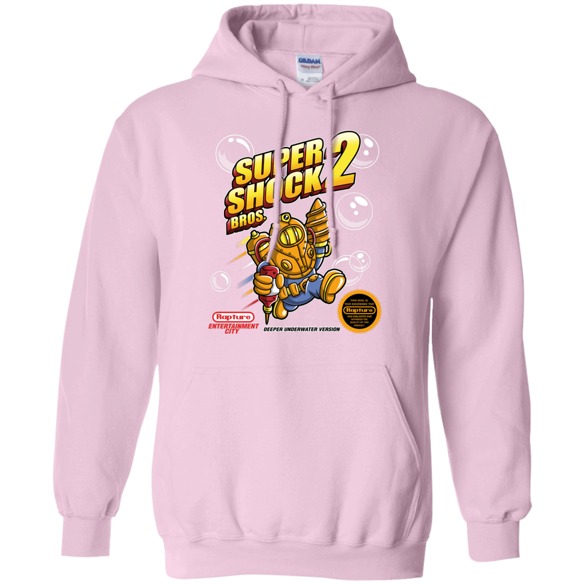 Sweatshirts Light Pink / Small Super Shock Bros 2 Pullover Hoodie