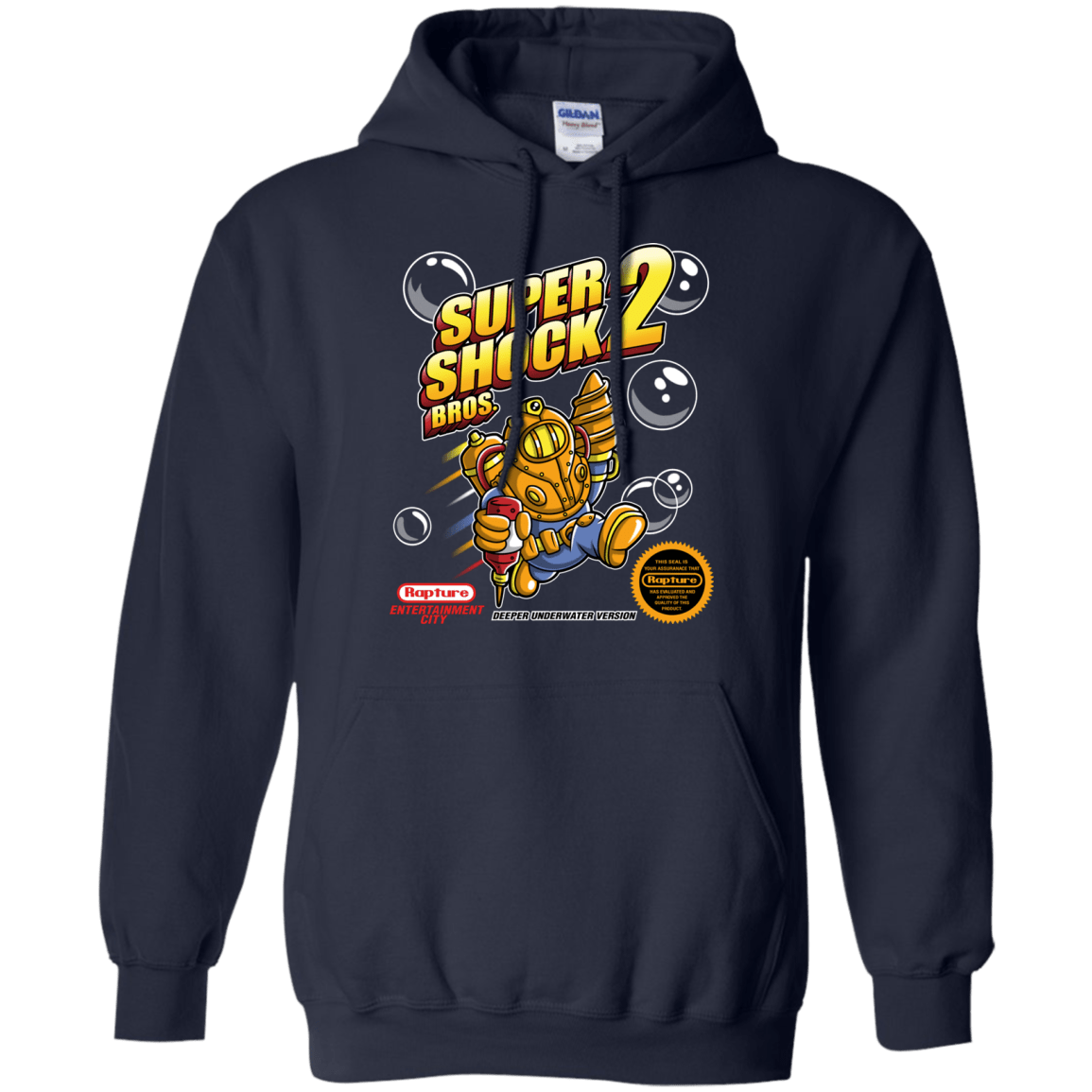 Sweatshirts Navy / Small Super Shock Bros 2 Pullover Hoodie