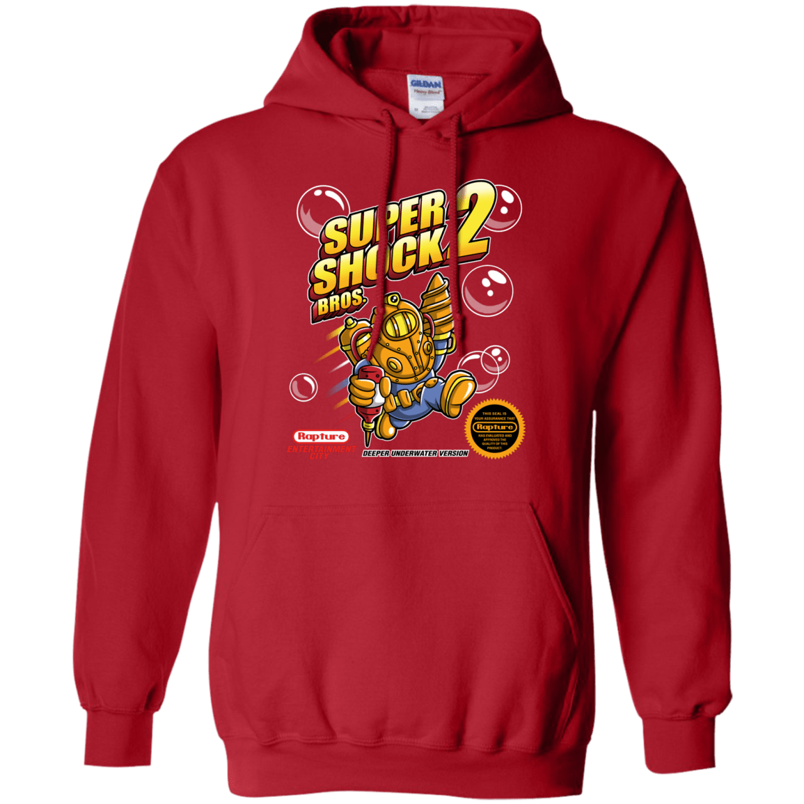 Sweatshirts Red / Small Super Shock Bros 2 Pullover Hoodie