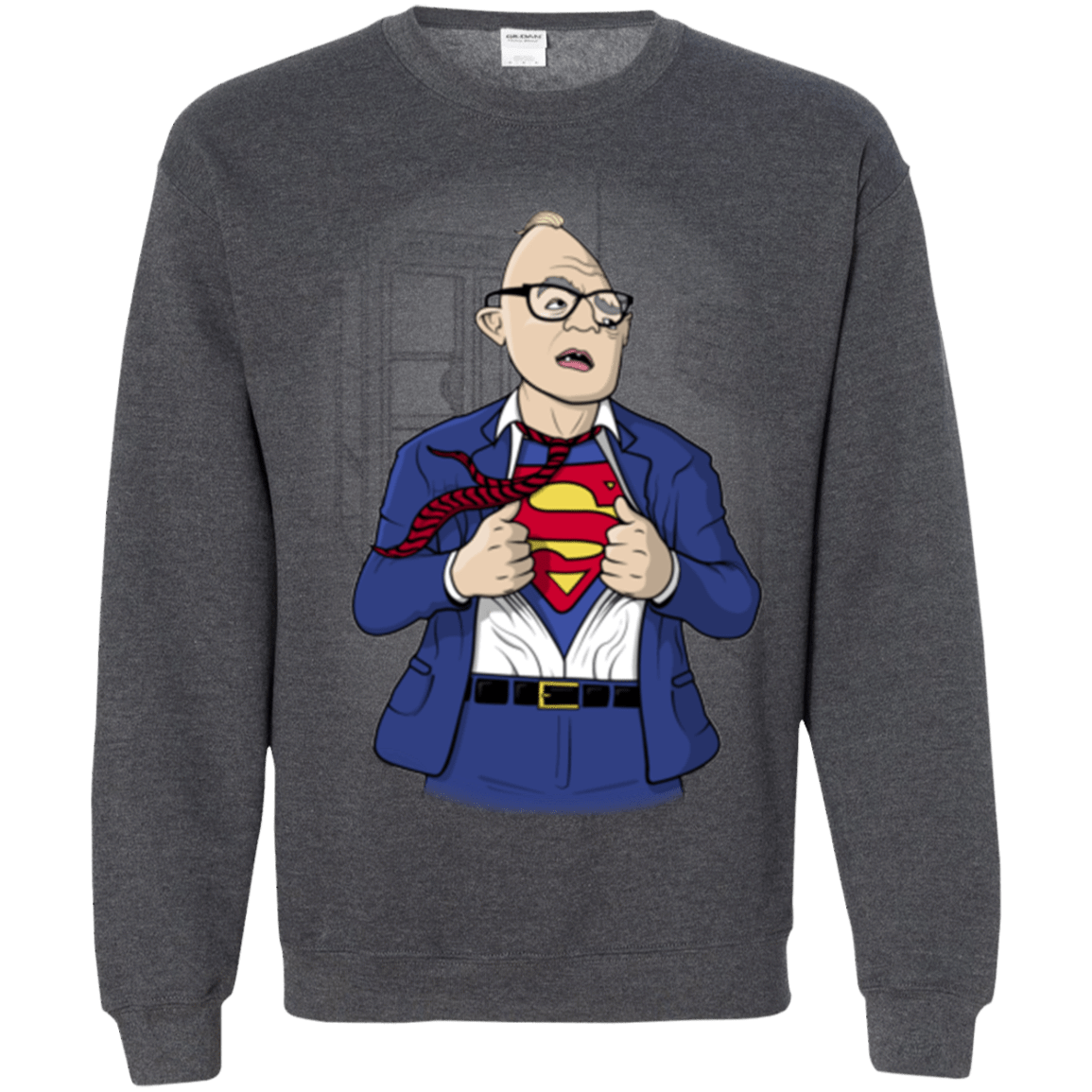 Sweatshirts Dark Heather / S Super Sloth Crewneck Sweatshirt