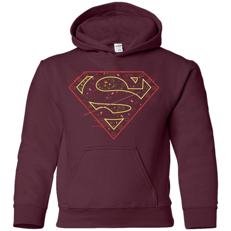 Sweatshirts Maroon / YS Super Tech Youth Hoodie