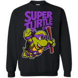Sweatshirts Black / Small Super Turtle Bros Donnie Crewneck Sweatshirt