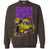 Sweatshirts Dark Chocolate / Small Super Turtle Bros Donnie Crewneck Sweatshirt