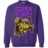 Sweatshirts Purple / Small Super Turtle Bros Donnie Crewneck Sweatshirt
