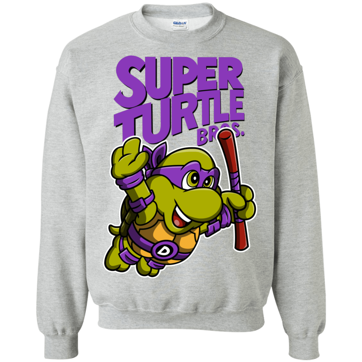 Sweatshirts Sport Grey / Small Super Turtle Bros Donnie Crewneck Sweatshirt