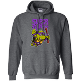 Sweatshirts Dark Heather / Small Super Turtle Bros Donnie Pullover Hoodie
