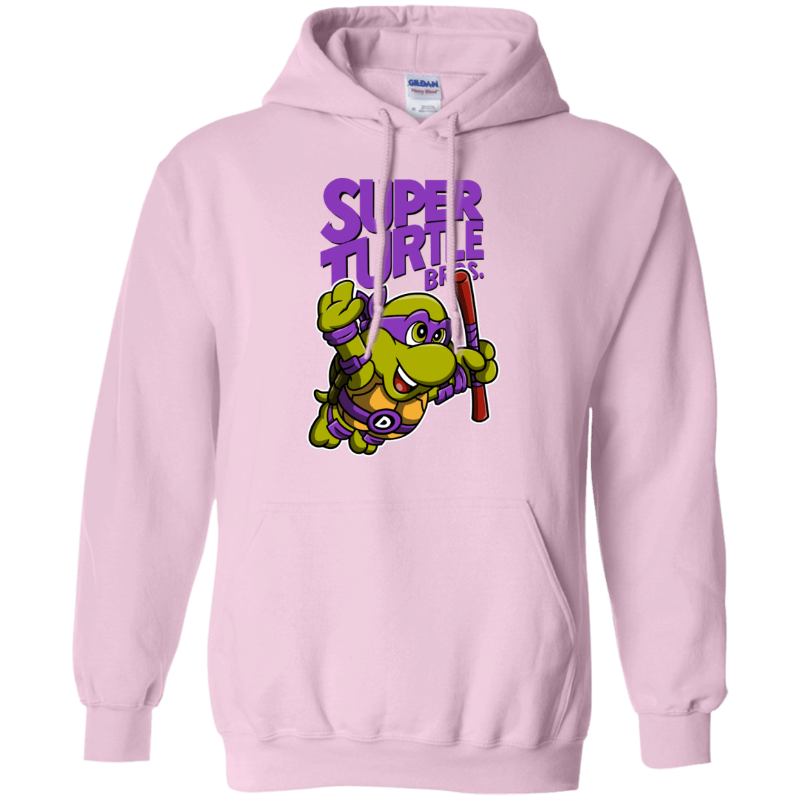 Sweatshirts Light Pink / Small Super Turtle Bros Donnie Pullover Hoodie