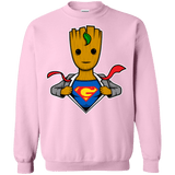 Sweatshirts Light Pink / Small Supergroot Crewneck Sweatshirt