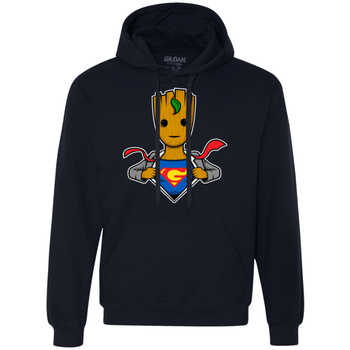Sweatshirts Navy / Small Supergroot Premium Fleece Hoodie