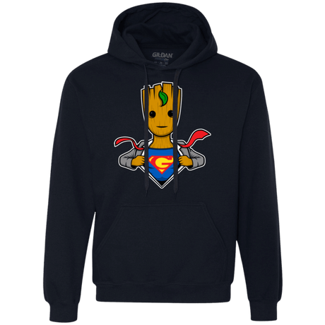 Sweatshirts Navy / Small Supergroot Premium Fleece Hoodie