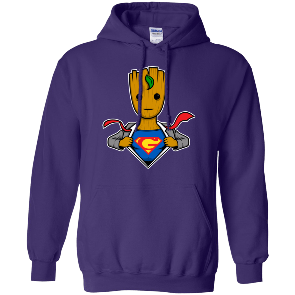 Sweatshirts Purple / Small Supergroot Pullover Hoodie