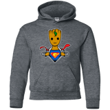 Sweatshirts Dark Heather / YS Supergroot Youth Hoodie