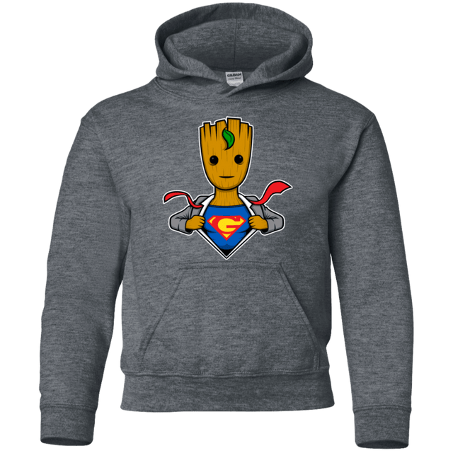 Sweatshirts Dark Heather / YS Supergroot Youth Hoodie