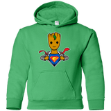 Sweatshirts Irish Green / YS Supergroot Youth Hoodie