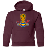 Sweatshirts Maroon / YS Supergroot Youth Hoodie