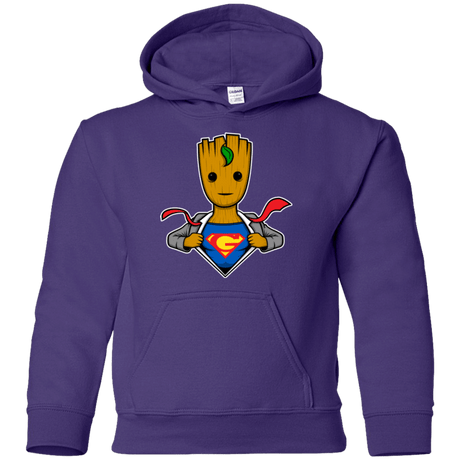 Sweatshirts Purple / YS Supergroot Youth Hoodie