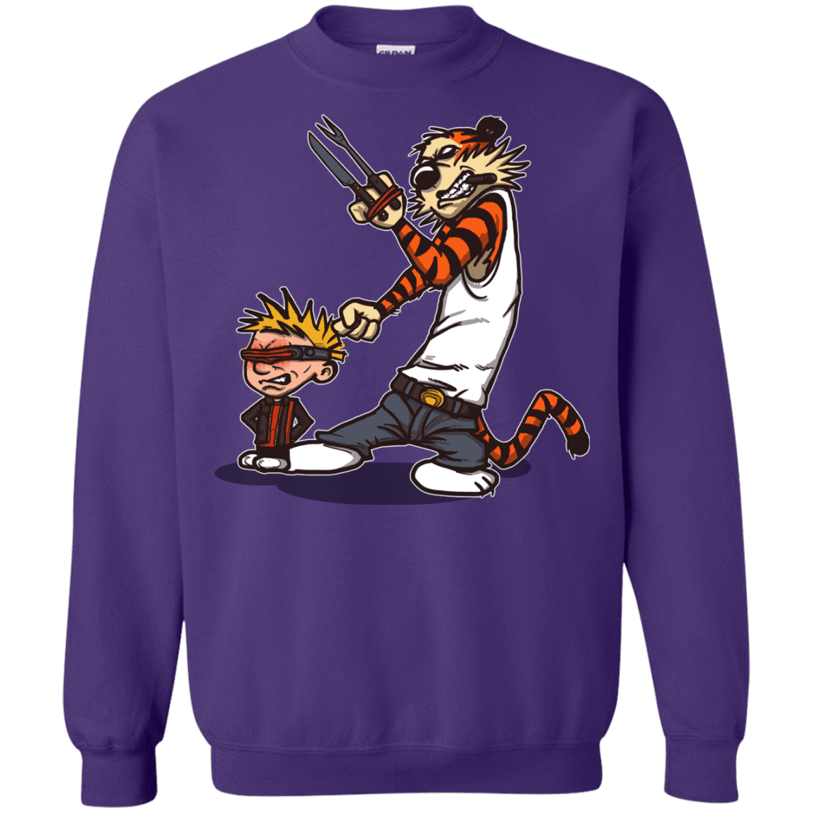 Sweatshirts Purple / S Superhero Team Crewneck Sweatshirt