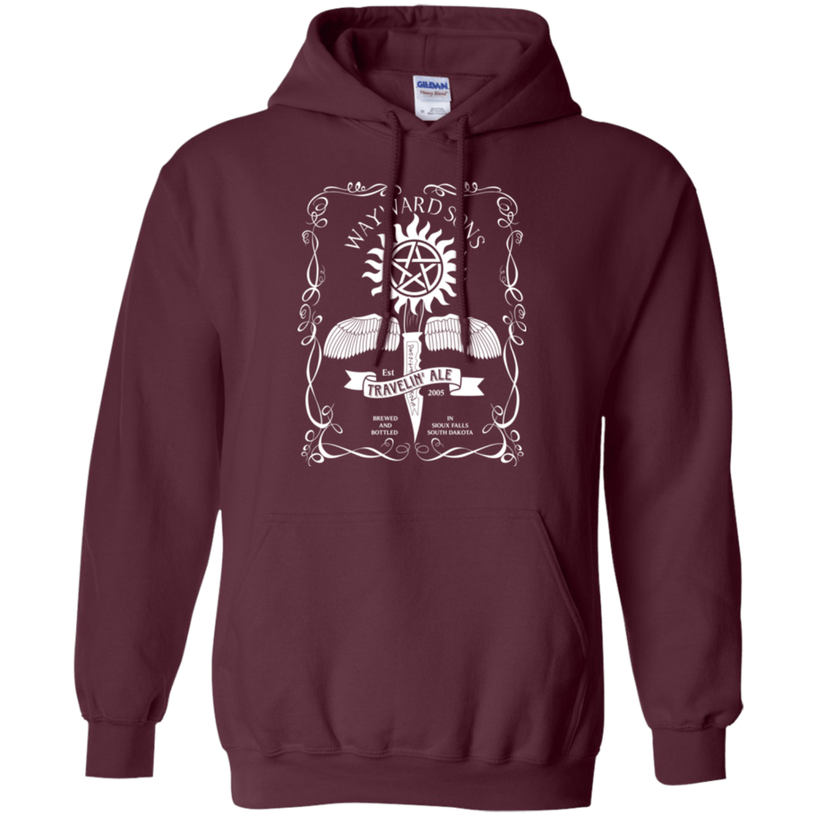 Sweatshirts Maroon / Small Supernatural 3 Pullover Hoodie