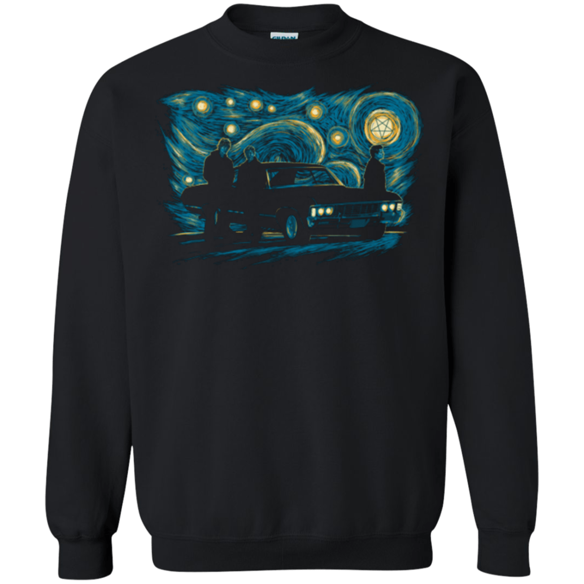Sweatshirts Black / Small Supernatural Night Crewneck Sweatshirt