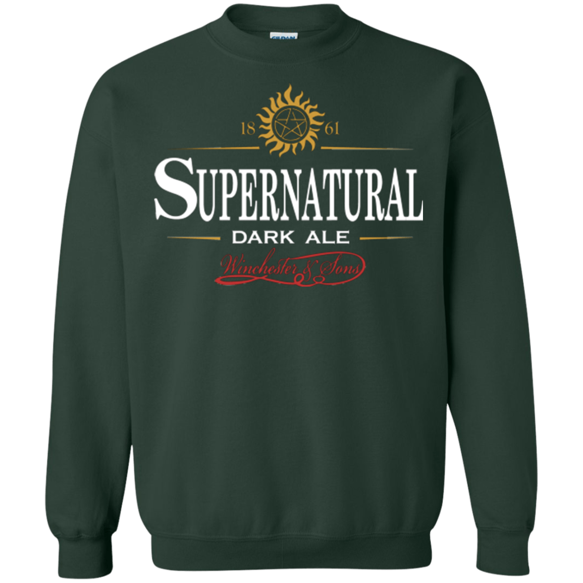 Sweatshirts Forest Green / Small Supernatural Stout Crewneck Sweatshirt