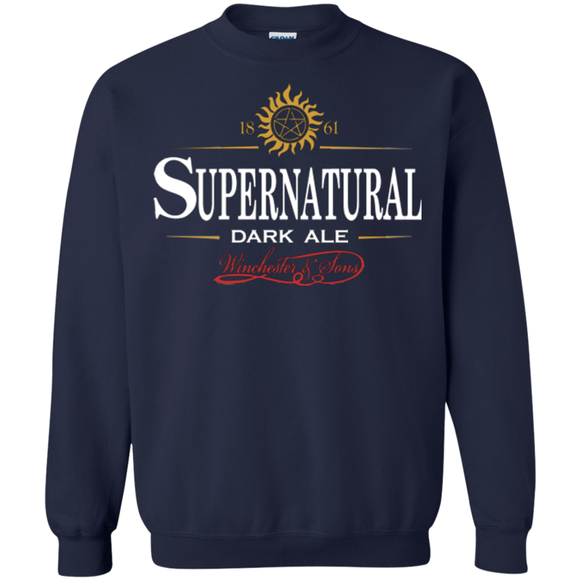 Sweatshirts Navy / Small Supernatural Stout Crewneck Sweatshirt