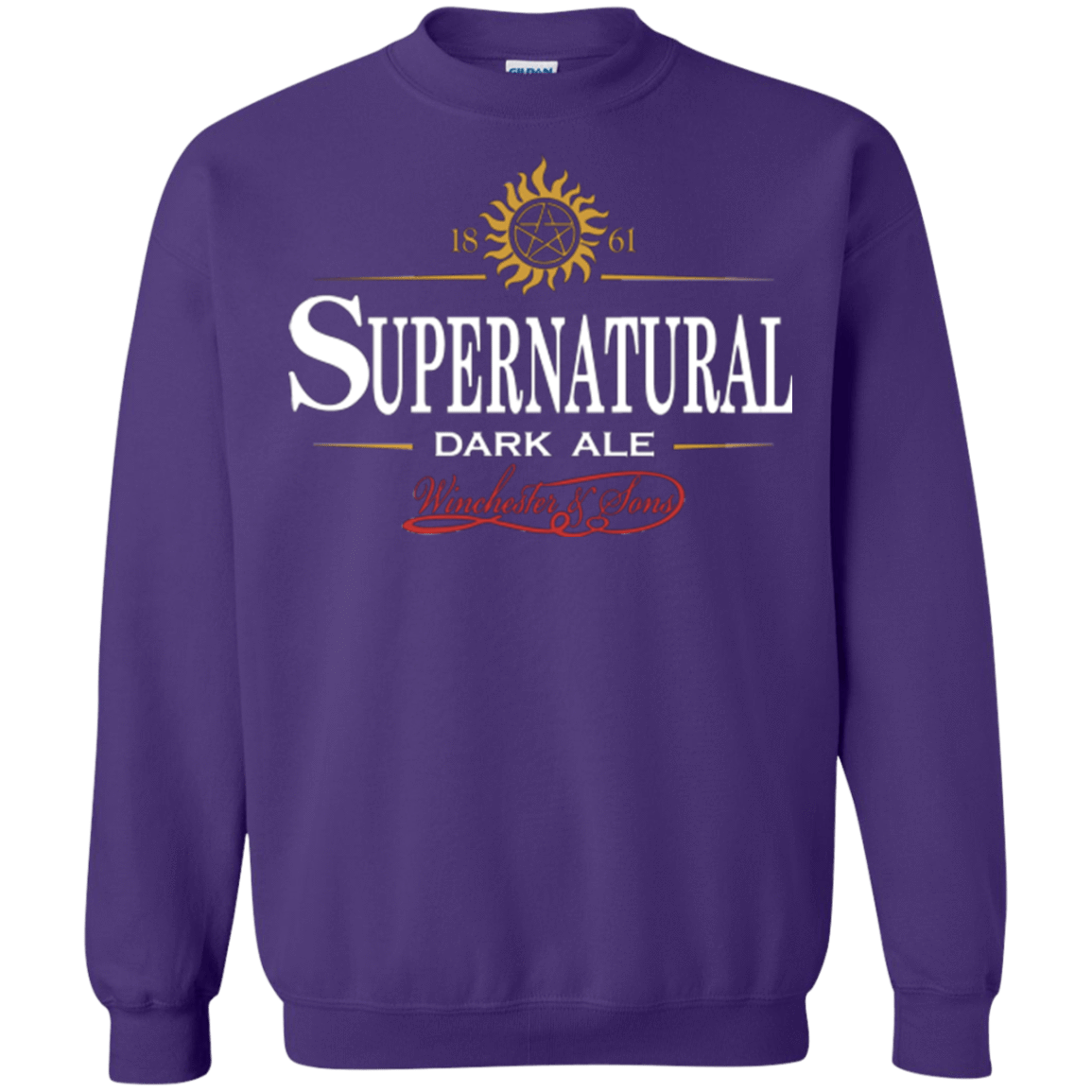 Sweatshirts Purple / Small Supernatural Stout Crewneck Sweatshirt