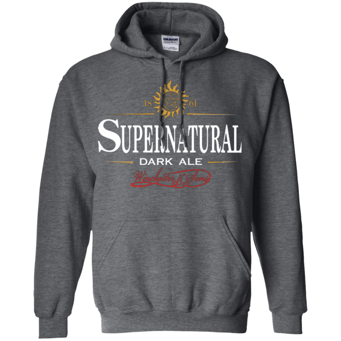 Sweatshirts Dark Heather / Small Supernatural Stout Pullover Hoodie