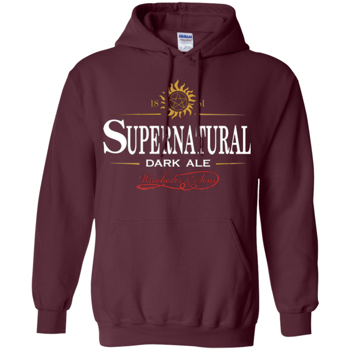 Sweatshirts Maroon / Small Supernatural Stout Pullover Hoodie