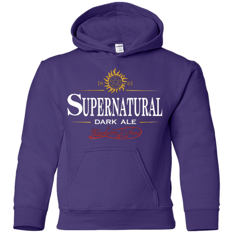 Sweatshirts Purple / YS Supernatural Stout Youth Hoodie