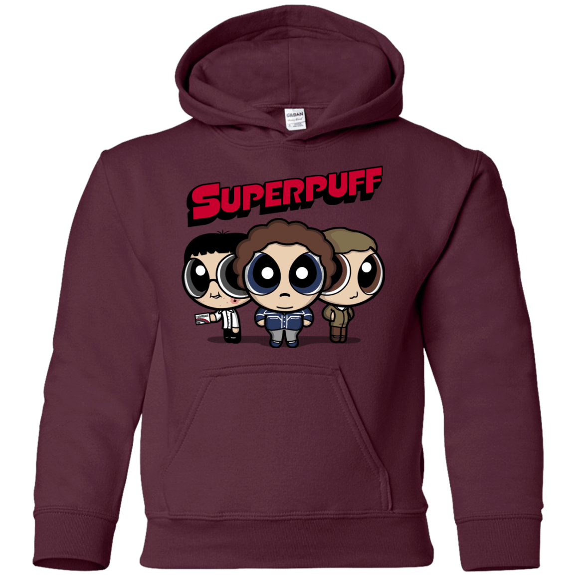 Sweatshirts Maroon / YS Superpuff Youth Hoodie