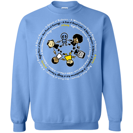 Sweatshirts Carolina Blue / S Support Family Crewneck Sweatshirt