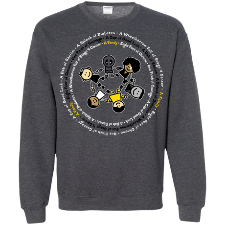 Sweatshirts Dark Heather / S Support Family Crewneck Sweatshirt