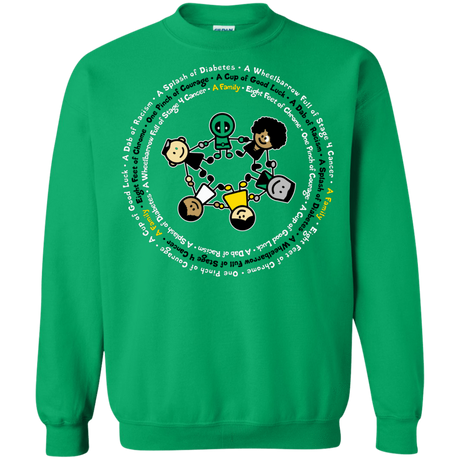 Sweatshirts Irish Green / S Support Family Crewneck Sweatshirt